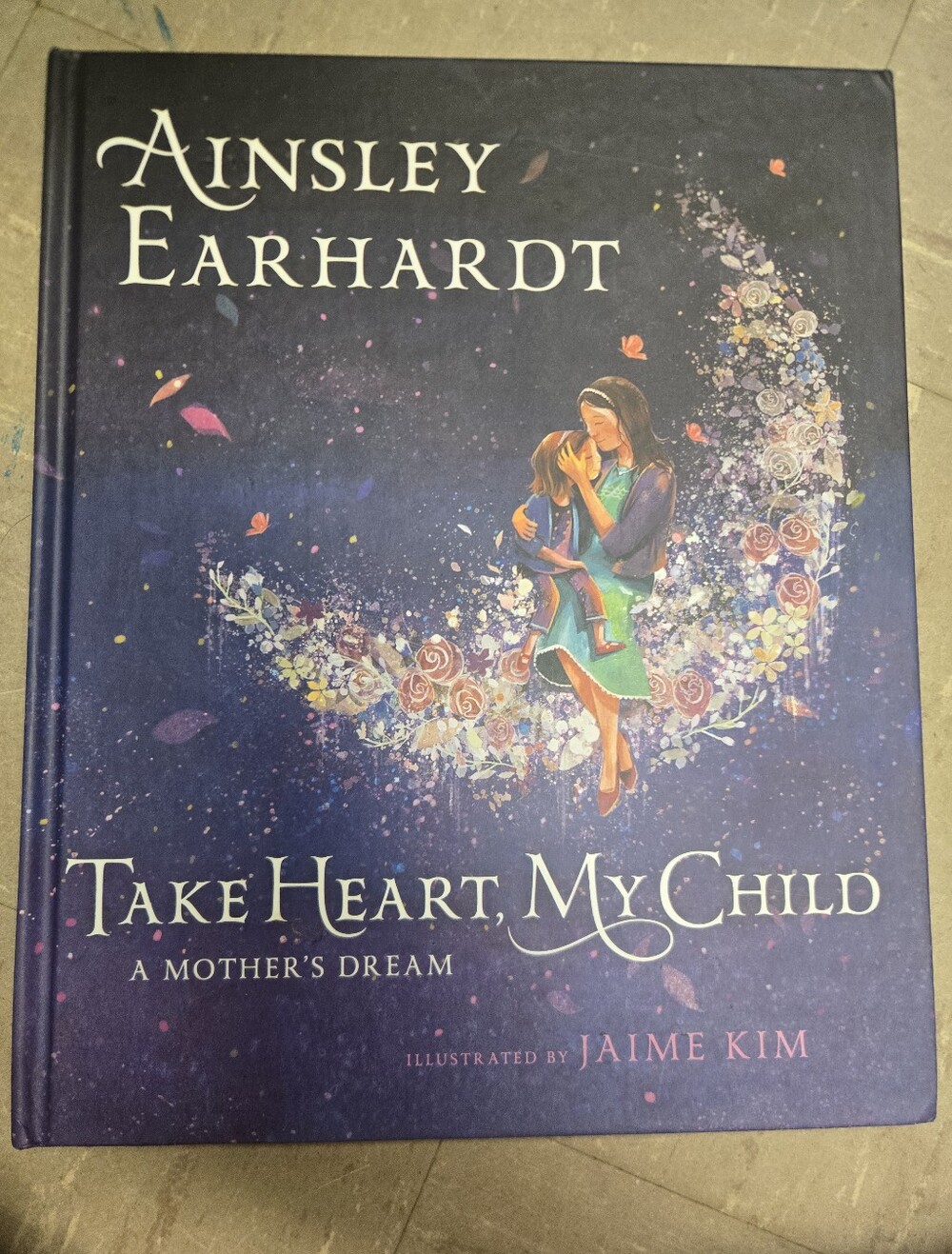 Ainsley Earhardt "Take Heart, My Child" Illustrated Hardcover - Purple Cover